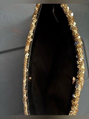 H & M gold sequin bag
